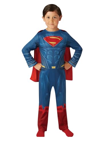 Rubies – DC Officiel – Superman Justice League-Klassiker, Rot, Größe M – 5 bis 6 Jahre – 105 bis 116 cm Halloween von Rubie's