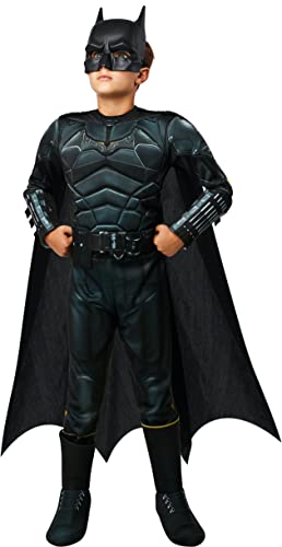 Rubie's 702987L Dc - The Batman Deluxe Kostüm für Jungen Movie Kinder, wie abgebildet, Größe L Halloween von Rubie's