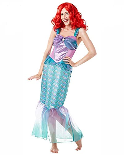 Rubie's 820518S Princess Offizielles Disney Prinzessin Meerjungfrau Arielle Kostüm für Erwachsene, Damen, 0, Größe S von Rubie's