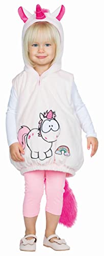 Rubie's Babykostüm Einhorn Hoodie Pullover mit Kapuze Kleinkind-Kostüm Gr. 92/98 Mädchen von Rubie's