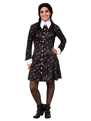 Rubie's Official Addams Family Wednesday-Kostüm für Damen, Kostüm für Erwachsene Halloween von Rubie's