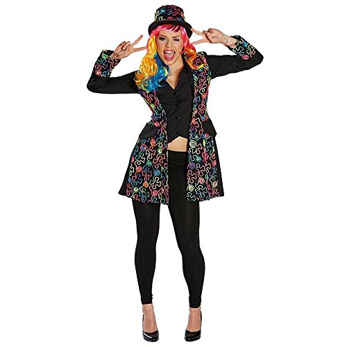 Rubie's Damen Kostüm Freaky Neon Dandy Jacke Karneval Fasching Party Gr.42 von Rubie's