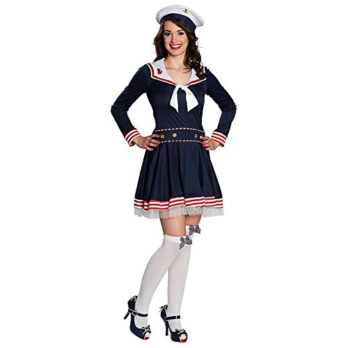 Rubie's Damen Kostüm Matrosin Marinekleid Karneval Fasching Gr.36 von Rubie's