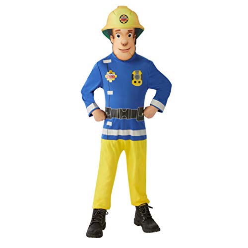 Rubies Feuerwehrmann Sam – Feuerwehrmann Sam Kostüm Classic Talla M (5 a 7 años) blau von Rubie's