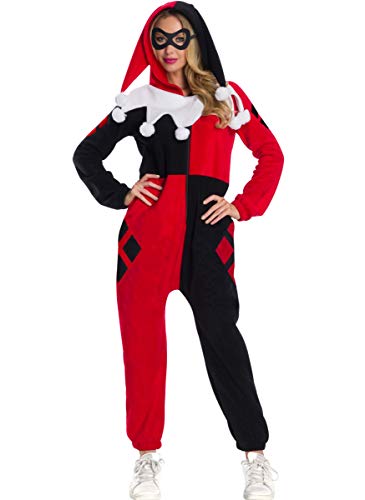 Rubie's Harley Quinn-Damenkostüm für Halloween Kostüm-Overall rot-schwarz-weiss - Multicolore von Rubie's