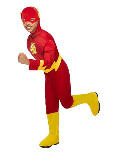 Rubie's Official DC Superhero The Flash Deluxe Kinderkostüm, Kindergröße Medium, Alter 5-6 Jahre. Halloween von Rubie's