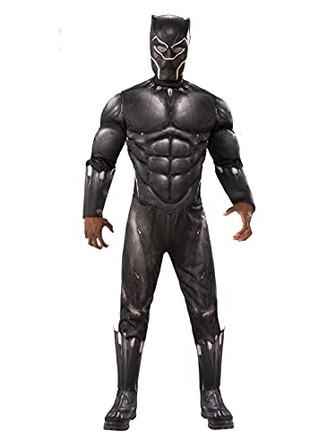 Rubie's Marvel Offizielles Luxuskostüm Black Panther, Avengers, für Herren, Erwachsene, Standardgröße/Größe M Halloween von Rubie's