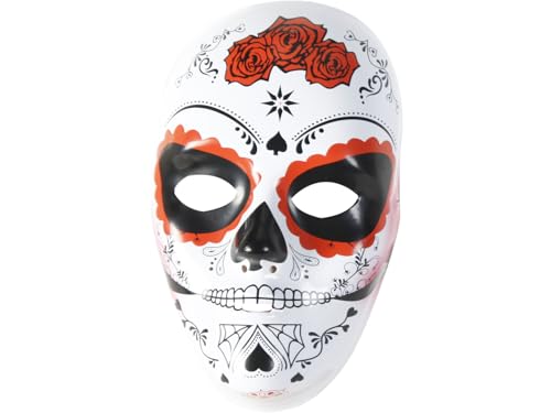 Rubies 's' - Mascara Skull Katrina mit Rose Día de los Muertos s3186, Einheitsgröße von Rubie's