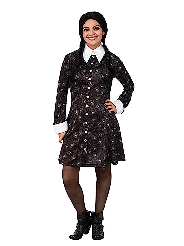 Rubie's Official Addams Family Wednesday-Kostüm für Damen, Kostüm für Erwachsene Halloween von Rubie's