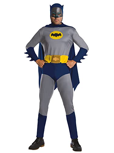 Rubie‘s Official DC Comic Batman-Kostüm für Erwachsene, Version 1966, Superhelden-Kostüm, Standard-Herrengröße Brustumfang 91-106 cm Halloween von Rubie's