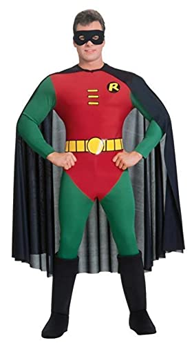 Rubie's Official DC Comics Robin klassisches Herren-Kostüm, Superhelden-Kostüm für Erwachsene, Rot/Grün Halloween von Rubie's