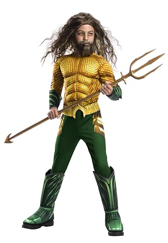 Rubie's Official Deluxe Kinder-Kostüm DC Aquaman der Film, Größe L, Alter 8-10 Jahre Halloween von Rubie's