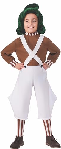 Rubie‘s Official Oompa-Loompa-Kostüm für Kinder aus Willy Wonka und die Schokoladenfabrik, Größe S Halloween von Rubie's