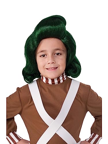 Rubie‘s Official Oompa-Loompa-Perücke zum Kostüm für Kinder aus Willy Wonka und die Schokoladenfabrik, Einheitsgröße Halloween von Rubie's