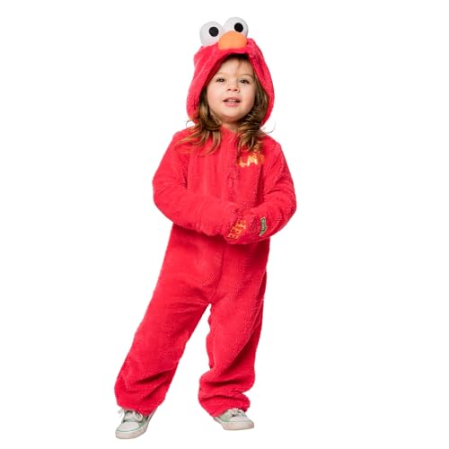 Rubie's Official Sesamstraße Elmo-Kostüm für Kleinkinder, Kinder-Kostüm, Größe S, 3-4 Jahre Halloween von Rubie's