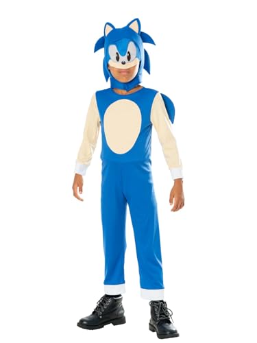 Rubie's Official Sonic The Hedgehog Kinderkostüm, 5-6 Jahre Halloween von Rubie's