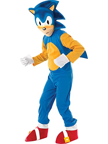 Rubie's Official Sonic der irre Igel Kinder-Kostüm, Blau/Gelb/Rot, Größe M (5 - 6 Jahre) von Rubie's