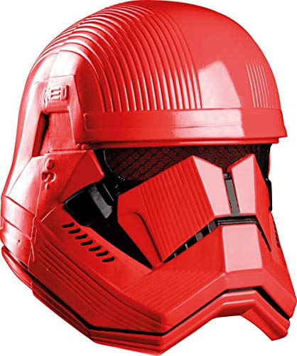 Rubie's Offizielle Disney Star Wars Ep 9, Red Stormtrooper-Maske, 2-teilig, Einheitsgröße für Erwachsene Halloween von Rubie's