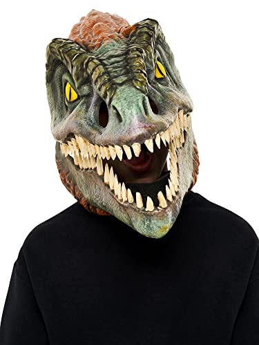 Rubie's Offizielle Jurassic World Pyroraptor bewegliche Kiefermaske, Dinosaurier-Kindermaske, Einheitsgröße Halloween von Rubie's