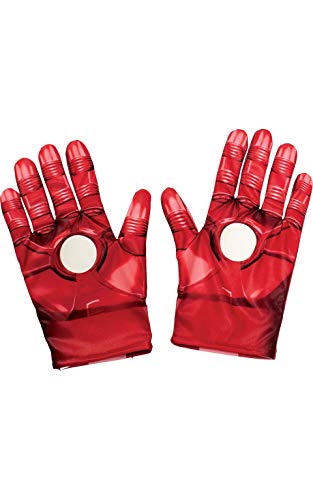 Rubie's Offizielle Kostüm-Handschuhe Iron Man, Marvels Avengers – Gemeinsam unbesiegbar, für Kinder, Einheitsgröße Halloween von Rubie's