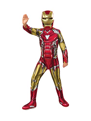 Rubie's Offizielles Kostüm Iron Man, Avengers Endgame, klassisch, Kindergröße S, 3-4 Jahre, Körpergröße 117 cm Halloween von Rubie's