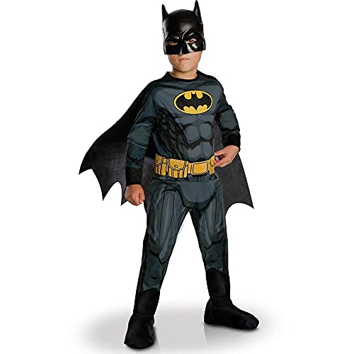 RUBIE'S I-630856L Offizielles Größe L 7–8 Jahre, Jungen, Batman-Kostüm – Klassisch, 7-8 ans-117 à 128 cm von Rubie's