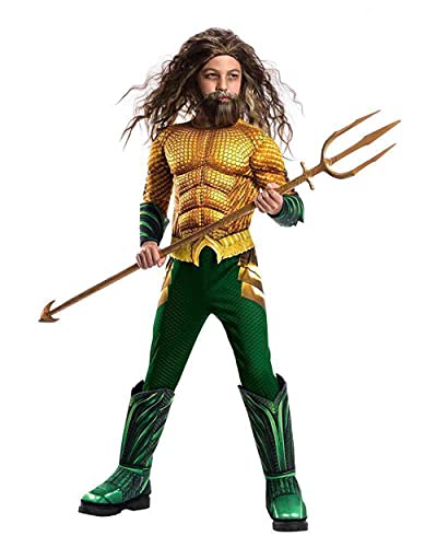 Rubie's Official Deluxe Kinder-Kostüm DC Aquaman der Film, Größe M, Alter 5-8 Jahre von Rubie's