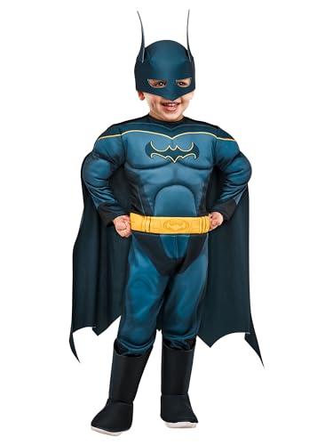 Rubies Offizielles DC League of Super-Pets Batman Kleinkind-Kostüm, Kinder-Kostüm, Alter 3–4 Jahre, Blau, Halloween, Halloween von Rubie's