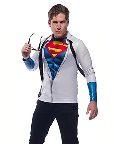 Rubie‘s Offizielles DC Superman Photo Real Kostümoberteil, Herren-Standardgröße, Brustumfang 42-44 Zoll von Rubie's