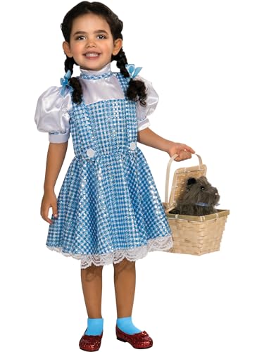 Rubie‘s Offizielles Der Zauberer von Oz Pailletten Dorothy Kinderkostüm, Größe S, Alter 3 - 4 Jahre Halloween von Rubie's