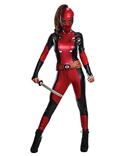 Rubie's Offizielles Disney-Kostüm Deadpool, Marvel-Reihe Secret Wishes, für Damen, Größe L/EU 42-44 Halloween von Rubie's