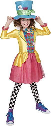 Rubie's Offizielles Disney-Kostüm Verrückter Hutmacher, Mädchen, Alice im Wunderland, 9-10 Jahre von Rubie's