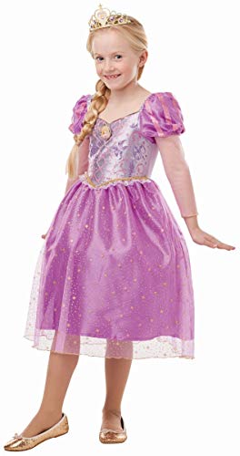 Rubie's 300165 5-6 Offizielles Disney Prinzessin Rapunzel Verwirrter Glitzer und Glitzer Mädchen Kostüm von Rubie's