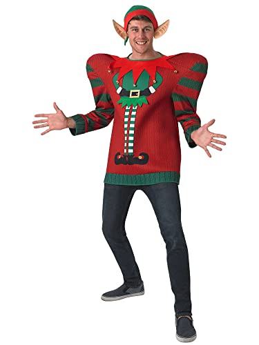 Rubie 's Offizielles Elf Weihnachten Ugly Jumper, Erwachsenen-Kostüm – Medium von Rubie's