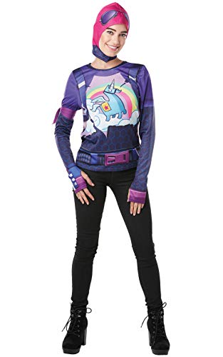 Rubies Offizielles Fortnite Brite-Bomber-Kostüm-Set, für Erwachsene, Damen, Größe 36-38, Gaming-Haut von Rubie's