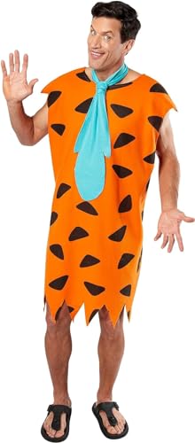 Rubie's Offizielles Fred Feuerstein Kostüm für Erwachsene, Herren Größe X-Large Halloween von Rubie's