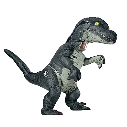 Rubies Offizielles Jurassic World Fallen Kingdom, Velociraptor aufblasbares Dinosaurier-Kostüm, Erwachsene, Einheitsgröße, Halloween von Rubie's