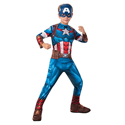 Rubie's Offizielles Kostüm Captain America, Marvels Avengers, klassisch, für Kinder, Superhelden-Verkleidung, Größe S Halloween Rubie's Offizielles Kostüm Captain America, Marvels Avengers, klassisch, für Kinder, Superhelden-Verkleidung, Größe S Halloween von Rubie's