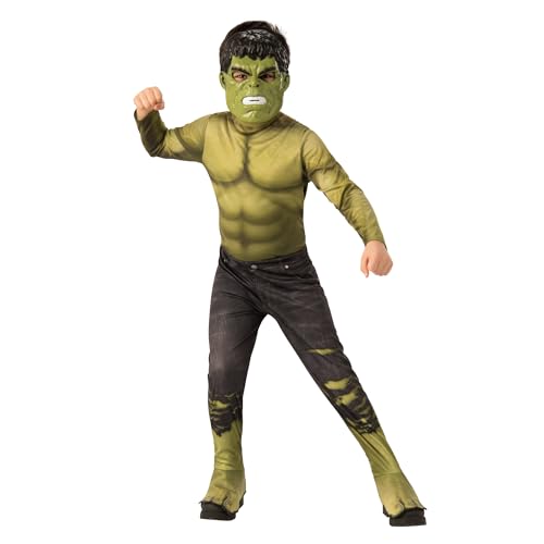 Rubie's Offizielles Kostüm Hulk, Avengers Endgame, klassisch, Kindergröße L, 8-10 Jahre, Körpergröße 147 cm Halloween von Rubie's