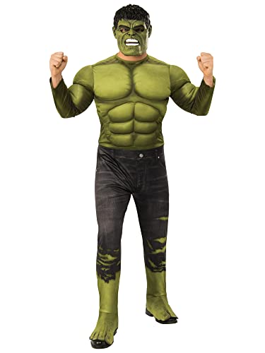 Rubie's Offizielles Luxuskostüm Hulk, Avengers Endgame, Kampfanzug, für Herren, Erwachsene, Standardgröße/Größe M von Rubie's
