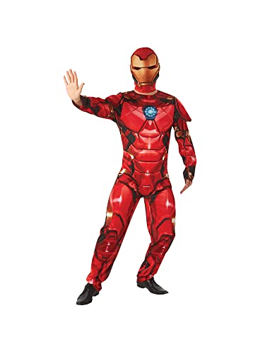 Rubie's Offizielles Luxuskostüm Iron Man, Disney Marvel, Superheld, für Erwachsene, Herren, Standardgröße/Größe M Halloween von Rubie's