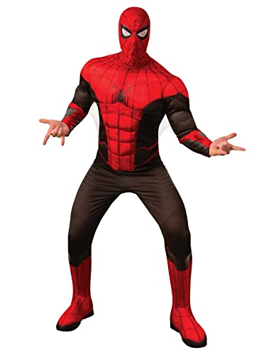 Rubie's Offizielles Luxuskostüm Spider-Man, Marvels Spider-Man 3: No Way Home, für Erwachsene, Overall und Stoffmaske, Größe XL Halloween von Rubie's