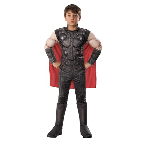 Rubie's Offizielles Luxuskostüm Thor, Avengers Endgame, Kindergröße M, 5-7 Jahre, Körpergröße 132 cm von Rubie's