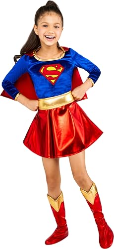 Rubie's Offizielles Supergirl Kinderverkleidung Mädchen-Superheld Kinderkostüm Outfit Halloween von Rubie's