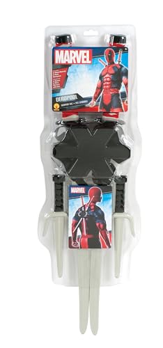 Rubie's Rubies Offizielles Deadpool-Waffen-Set für Erwachsene , Einheitsgröße, Schwarz von Rubie's