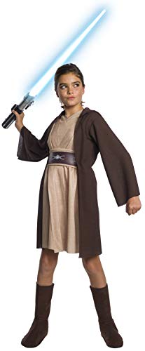 Rubie's Star Wars Star Wars Classic Kinder Deluxe Jedi Kapuzenkleid - Kostüm für Mädchen - Kindergröße: 116 - Small von Rubie's