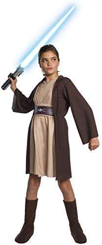 Rubie's Star Wars Star Wars Classic Kinder Deluxe Jedi Kapuzenkleid - Kostüm für Mädchen - Kindergröße: 140 - L von Rubie's