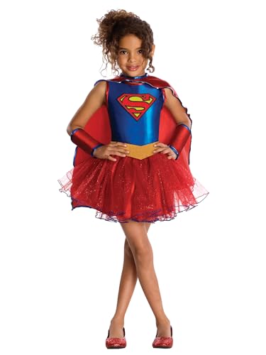 Rubie's Supergirl?-Kostüm mit Pailletten für Mädchen - 5 bis 7 Jahre (116 / M) von Rubie's