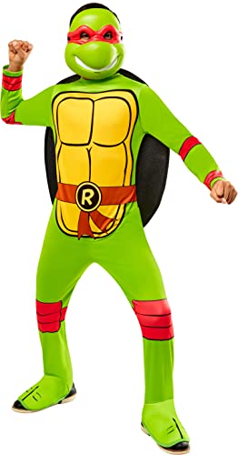 Rubie's Teenage Mutant Ninja Turtles Raphael-Kostüm, Overall, Muschel und Halbmaske, wie abgebildet, Größe M von Rubie's