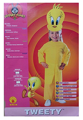 Rubie's Toddler-Girls 'Tweety' Halloween Costume, Yellow, 2T von Rubie's